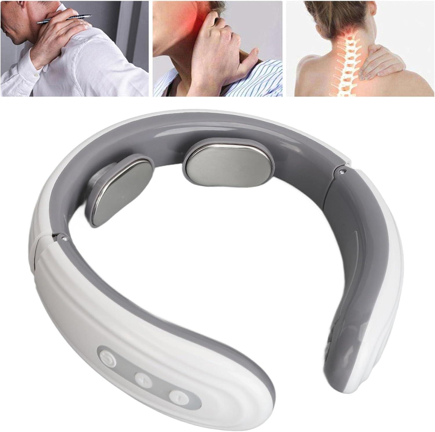 Neck Acupuncture Lymphatic Massager - Electronic Pulse Device for Pain Relief | Vibration & Electromagnetic Therapy (White) | Buy Now with Express International Delivery | GoSupps.com Neck Acupuncture Lymphatic Massager - Electronic Pulse Device for Pain Relief | Vibration & Electromagnetic Therapy (White) | Buy Now with Express International Delivery | GoSupps.com