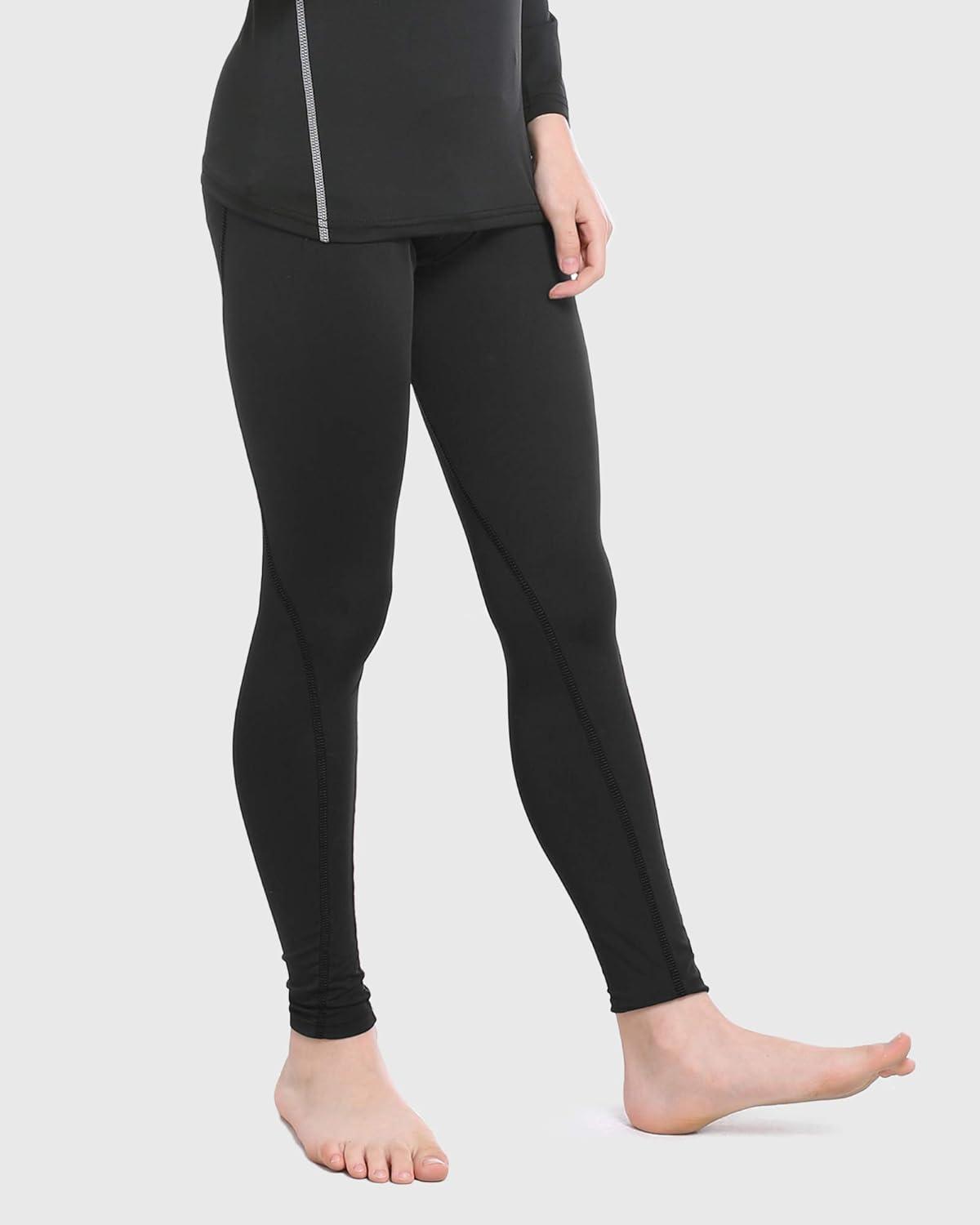 3 Pack Black Thermal Tights for Women | Opaque Fleece Lined Winter Tights