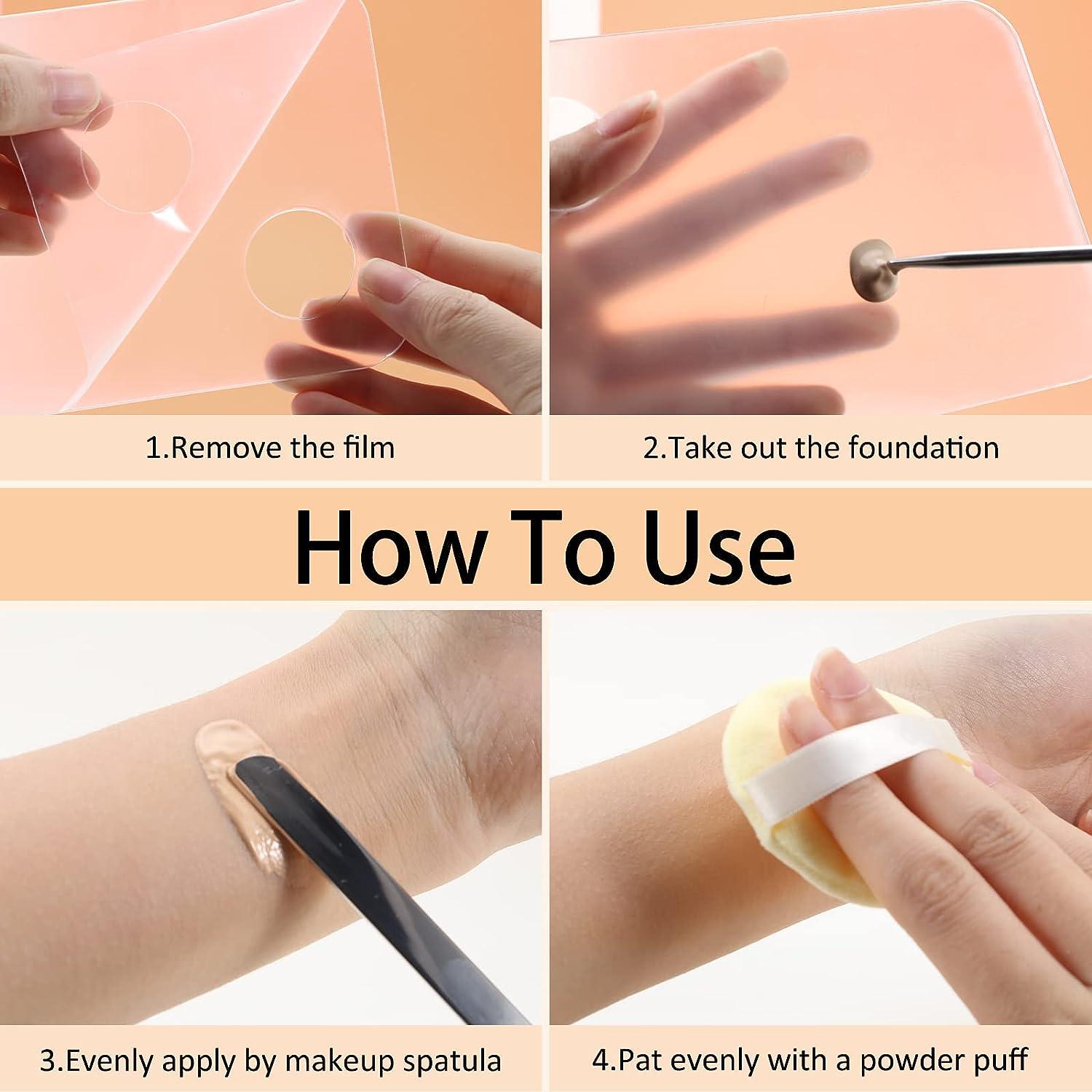 Erinde Korean Makeup Spatula Set Stainless Steel Foundation Spatula