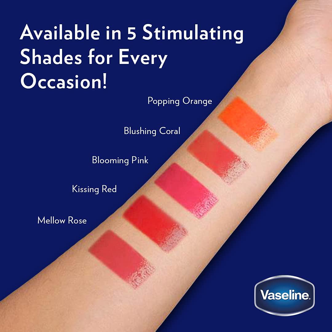 Vaseline Lip Therapy 3 Pack Kissing Red Mellow Rose Blooming Pink test-run-vaseline-lip-therapy-rosy-lips-ramshackle-glam