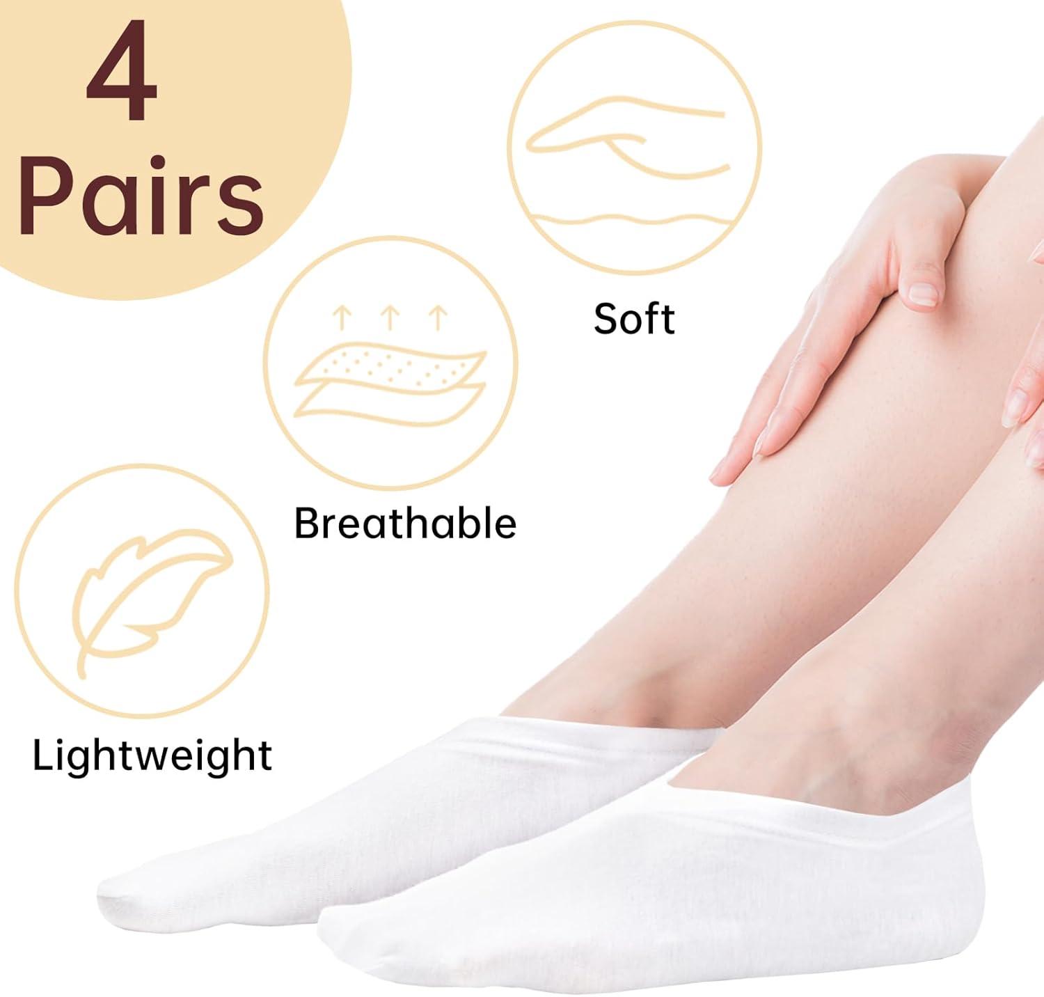BLMHTWO Pairs Moisturizing Socks Overnight Cotton Socks for