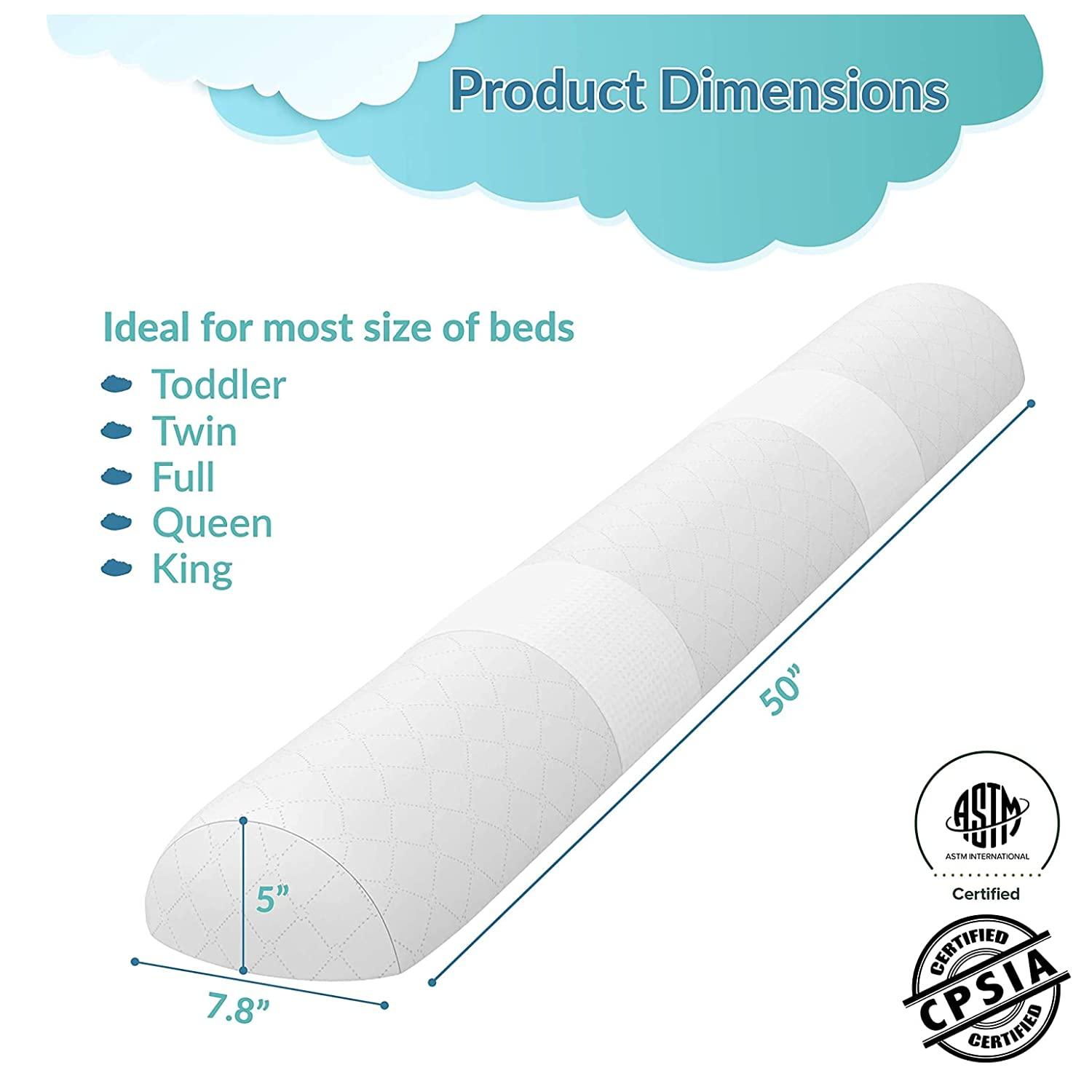 MODVEL Toddler Bed Bumper Rail Guard Comfortable Hypoallergenic Foam