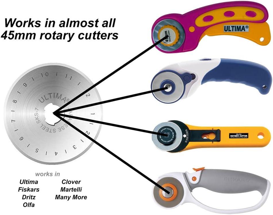 Clover 60mm Rotary Cutter Blades 1 Pkg