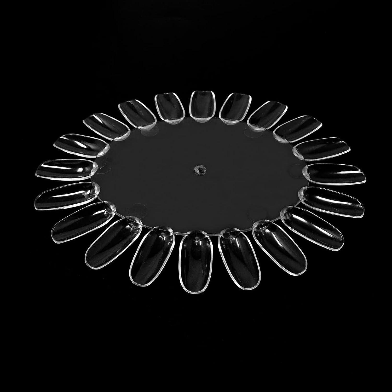 20Pcs False Nail Swatches Wheels Nail Wheel Art Plastic Nail Polish