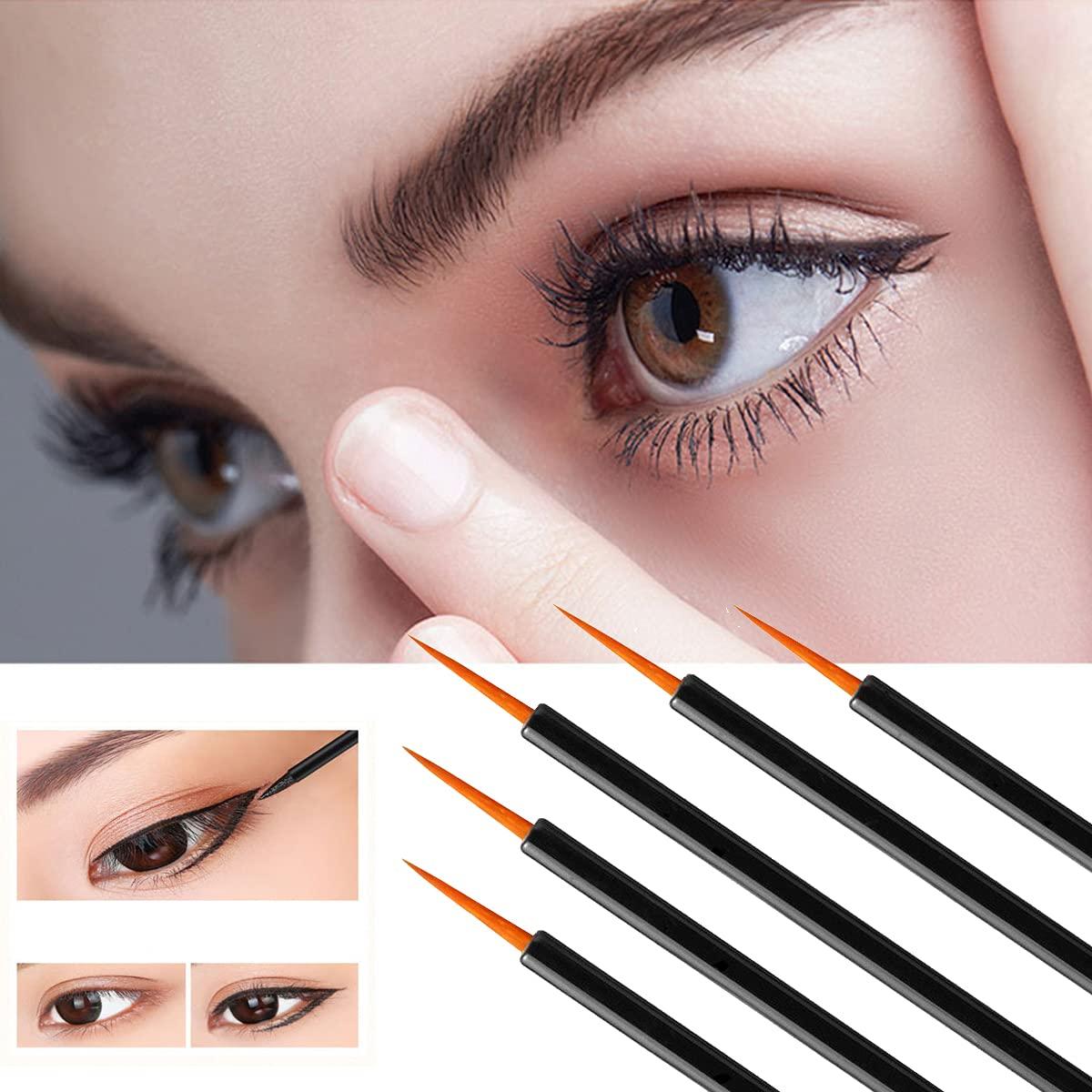100 Pack Disposable Eyeliner Brushes Set Perfect Makeup Applicator