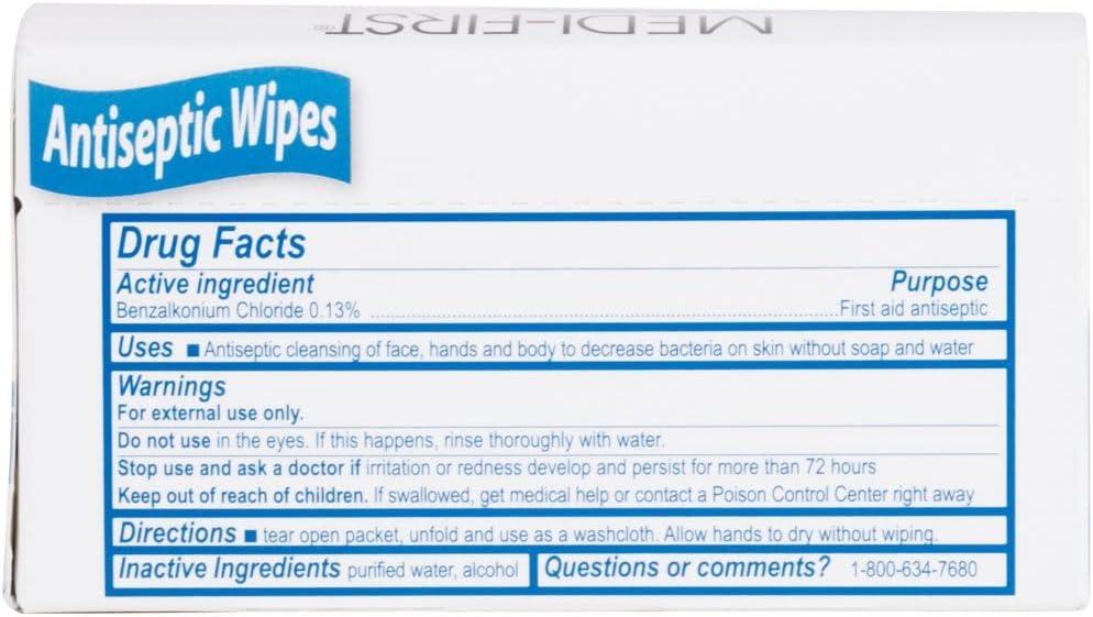 Antiseptic First Aid Wipes 20 Wipes per Box Effective First Aid