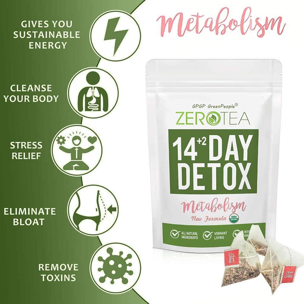 Zero Tea Detox Tea 14+2 Day Weight Loss Tea for Women&Men Diet