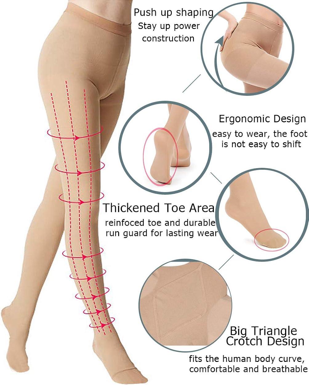  DCCDU Medical Compression Pantyhose for Women Support