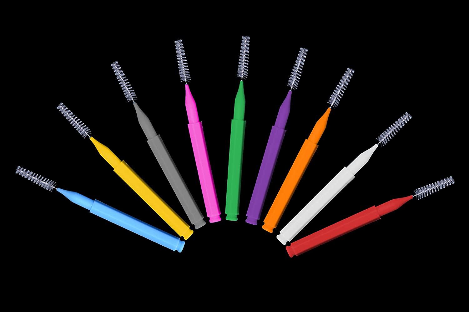 GOUWEIBA 100pcs Braces Brush Disposable Interdental Brush Toothpick