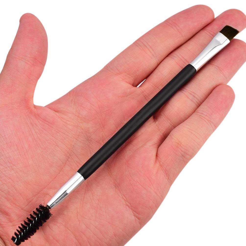 2 Pack Angled Eyebrow Brush, KINGMAS Professional DoubleEnded Eye Brow