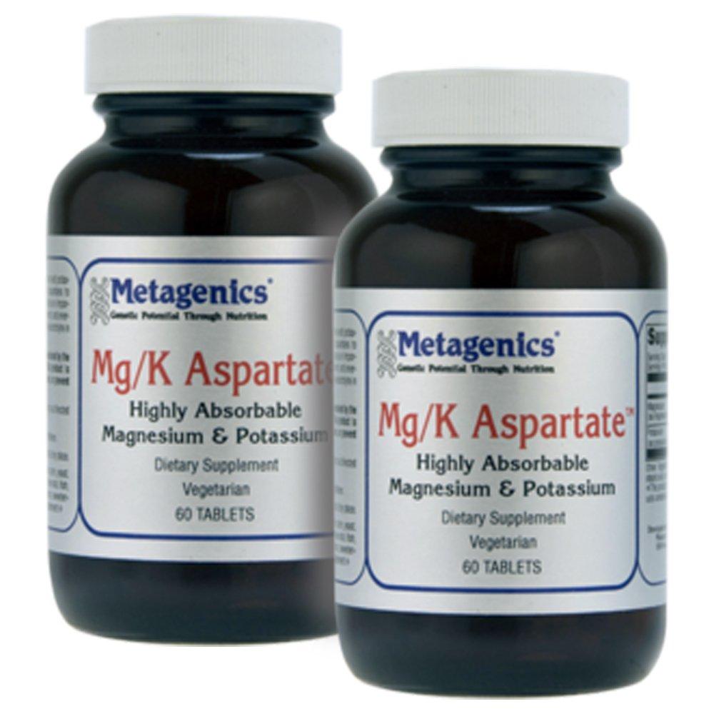 Metagenics Mg/K Aspartate Magnesium and Potassium 60 Tablets TwinPak