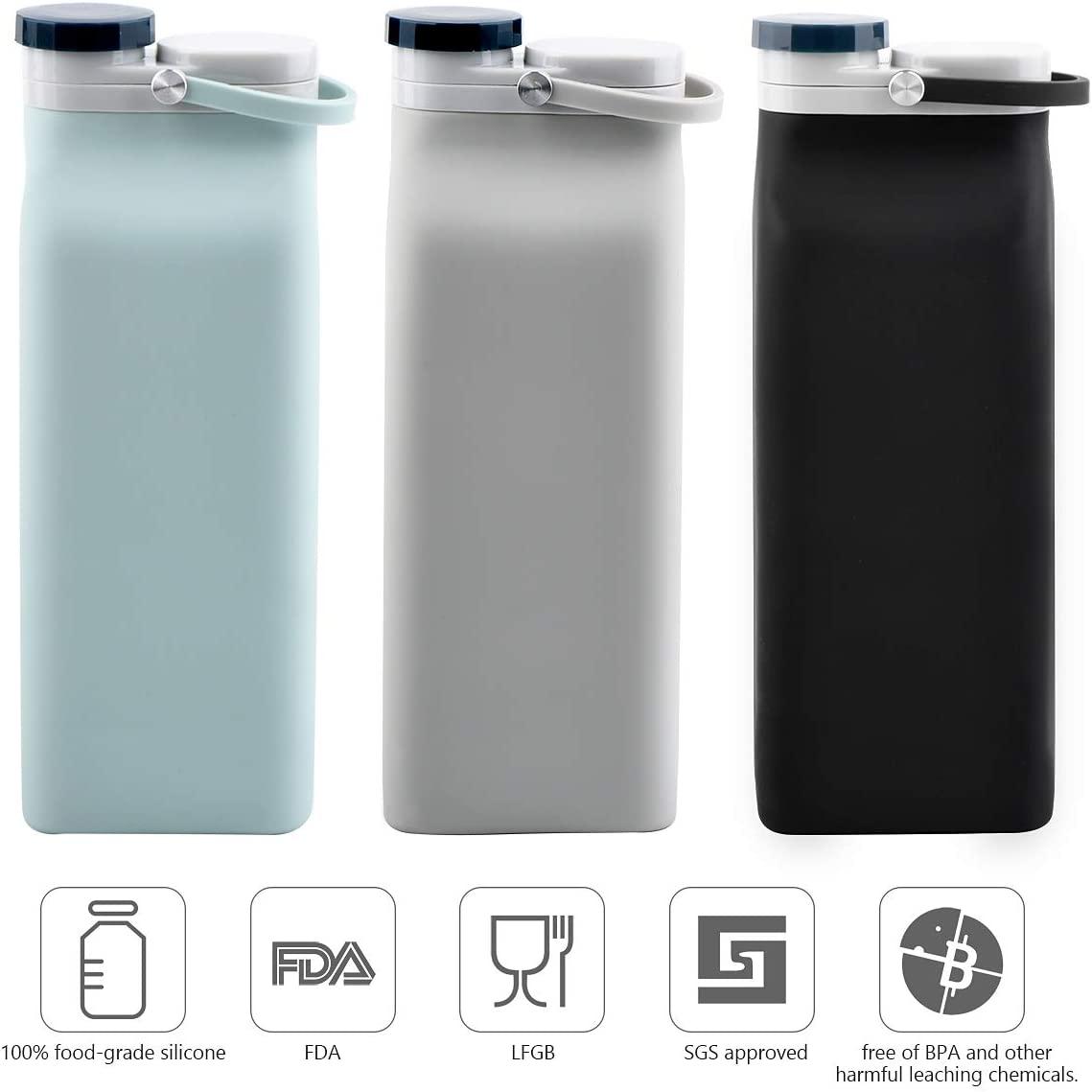 20oz. Collapsible Silicone Water Bottle – Goodypromo Inc Promotional  Products