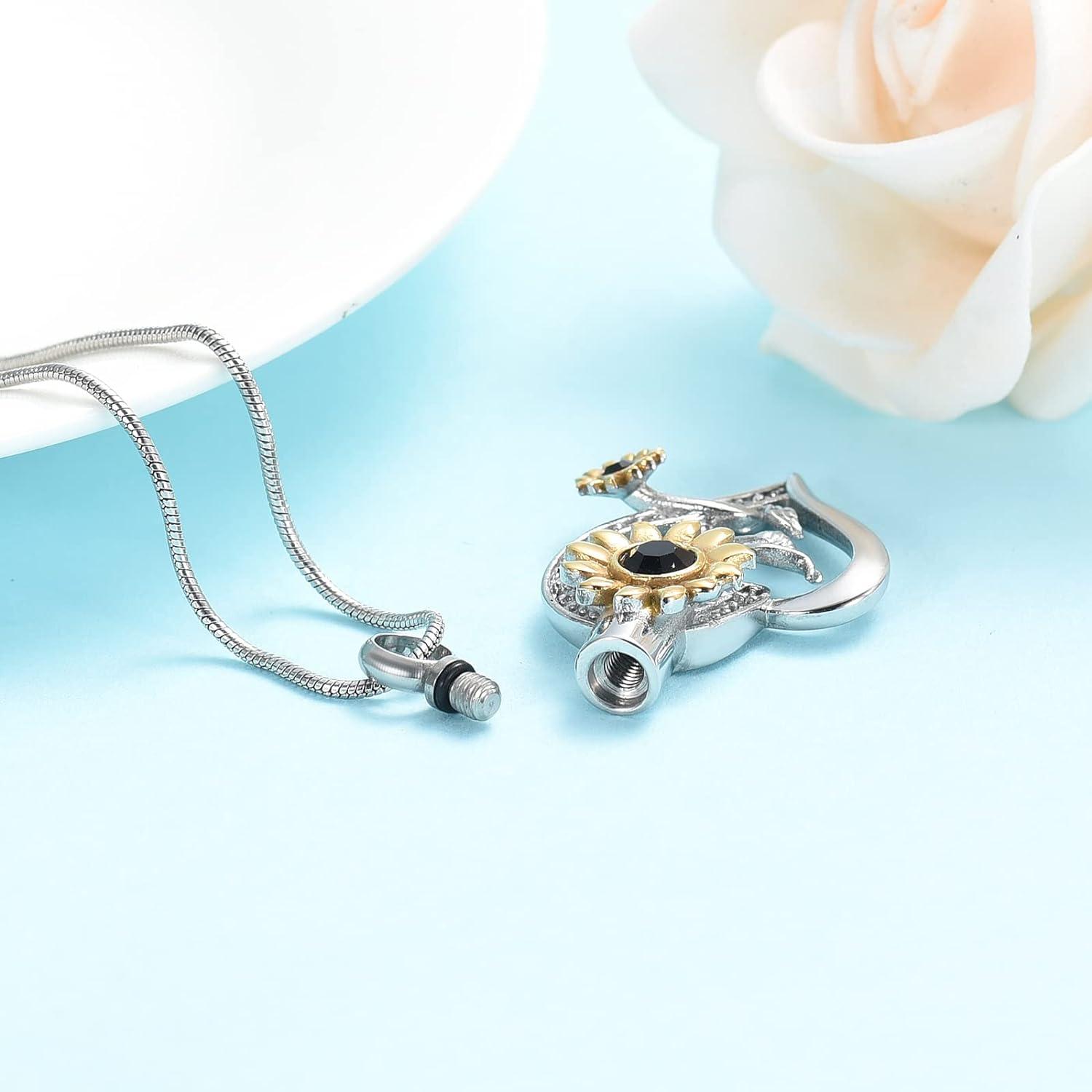 PiercingJ Cremation Jewelry Infinity Heart Urn Necklaces For Ashes Holder Keepsake Memorial Lockets Pendants For Human Pet Ashes Cremation Ashes