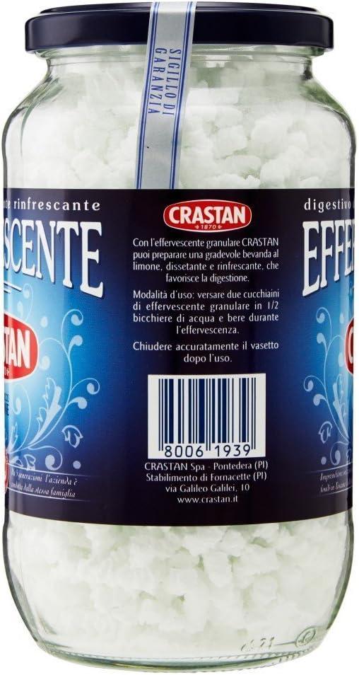 Crastan Effervescente Effervescent Antacid Granules with Lemon Juice * 7.8 Ounces (250g) Glass