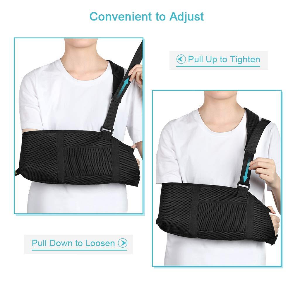 Kids Arm Sling with Waist Strap Padded Child Arm Support for Shoulder