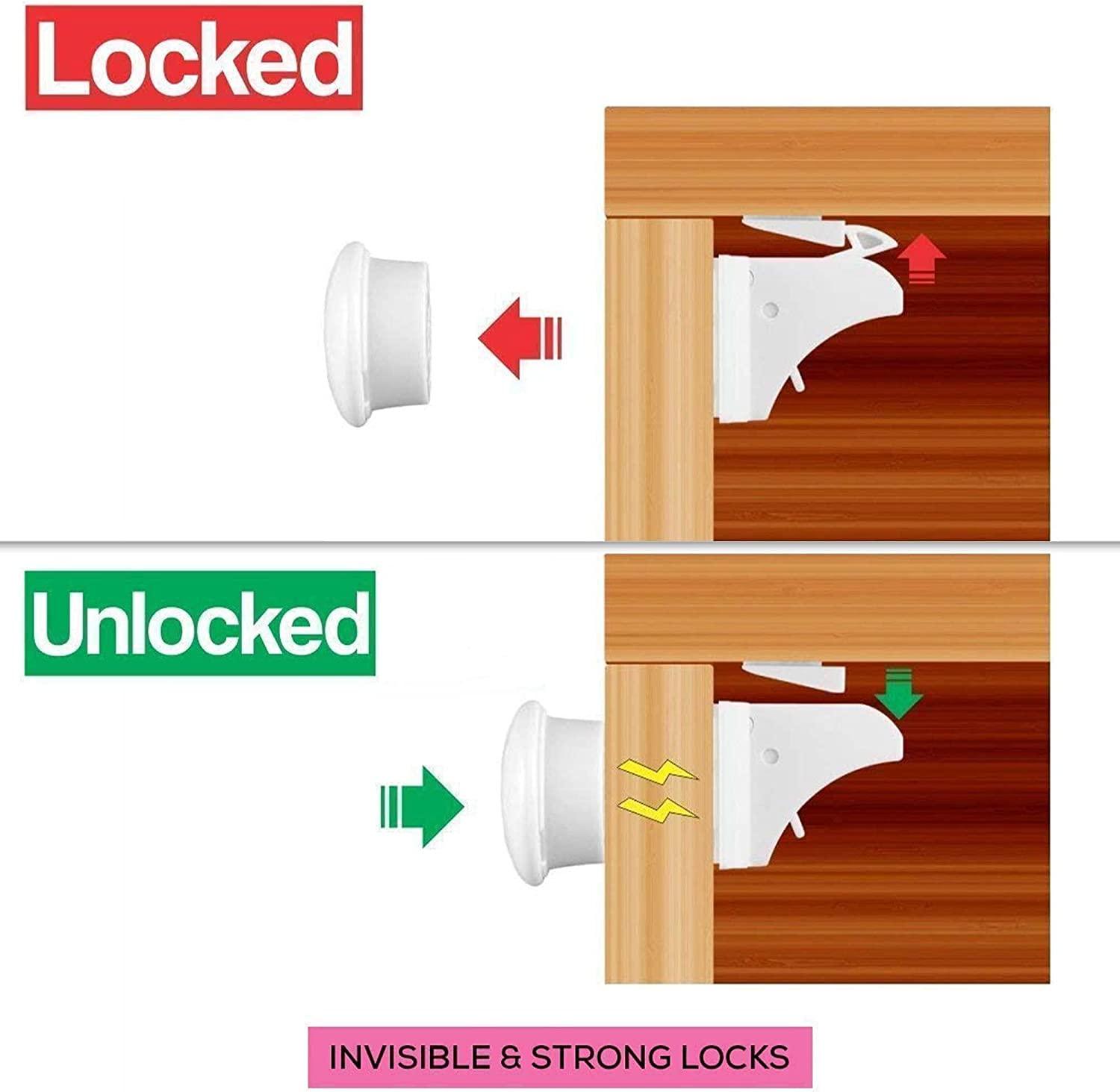 Magnetic drawer locks baby shop