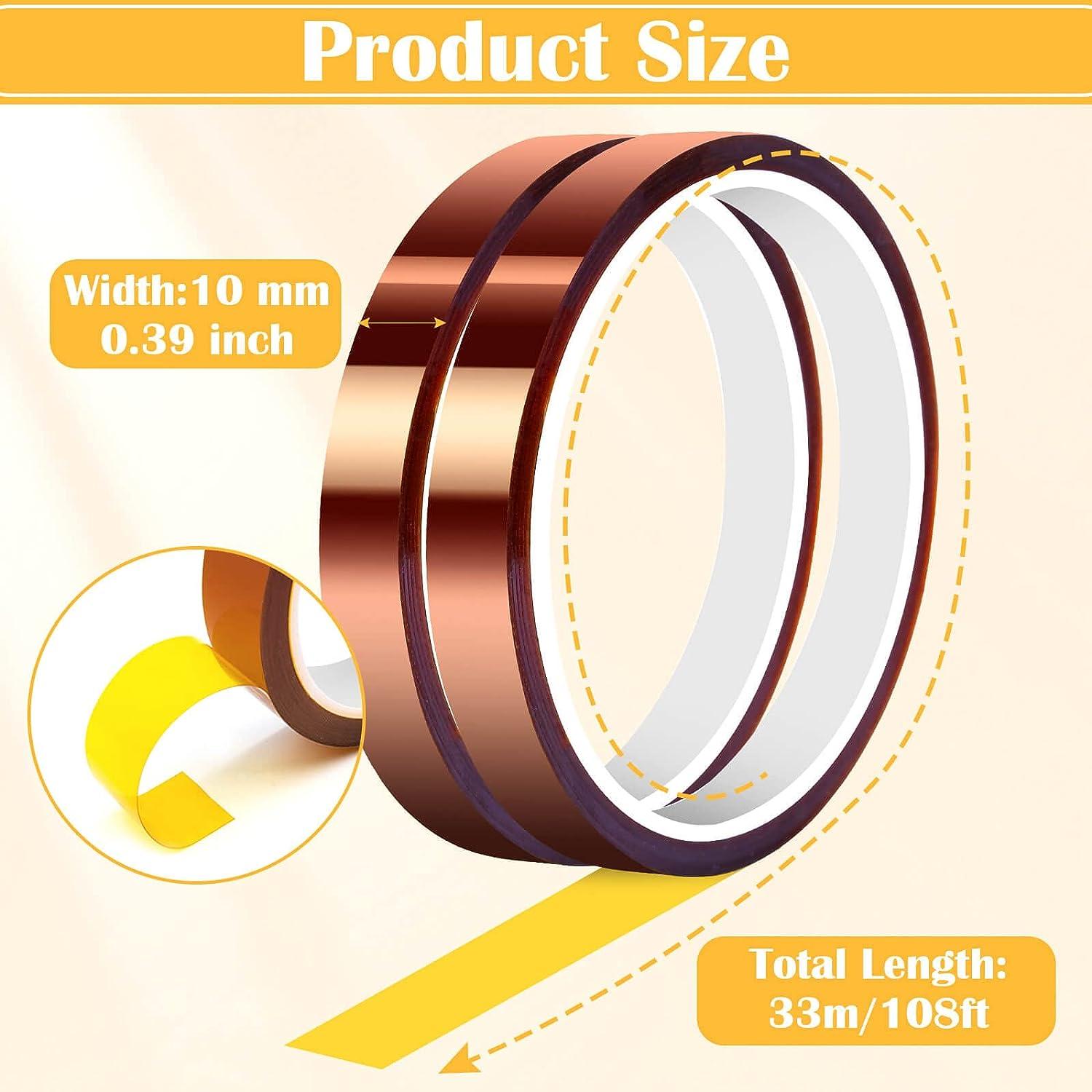 2 Rolls Heat Transfer Tape for Sublimation Printing Easy Remove High  Temperature Tape for Heat Press 33Meter Long - AliExpress