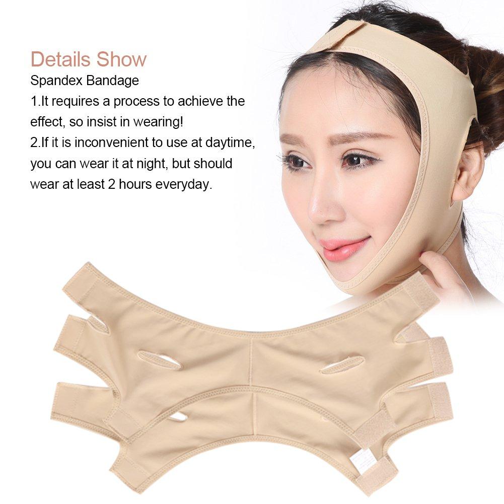1PC Face Lift Up Belt Lycra Face Lift Bandage Flexible Double Chin