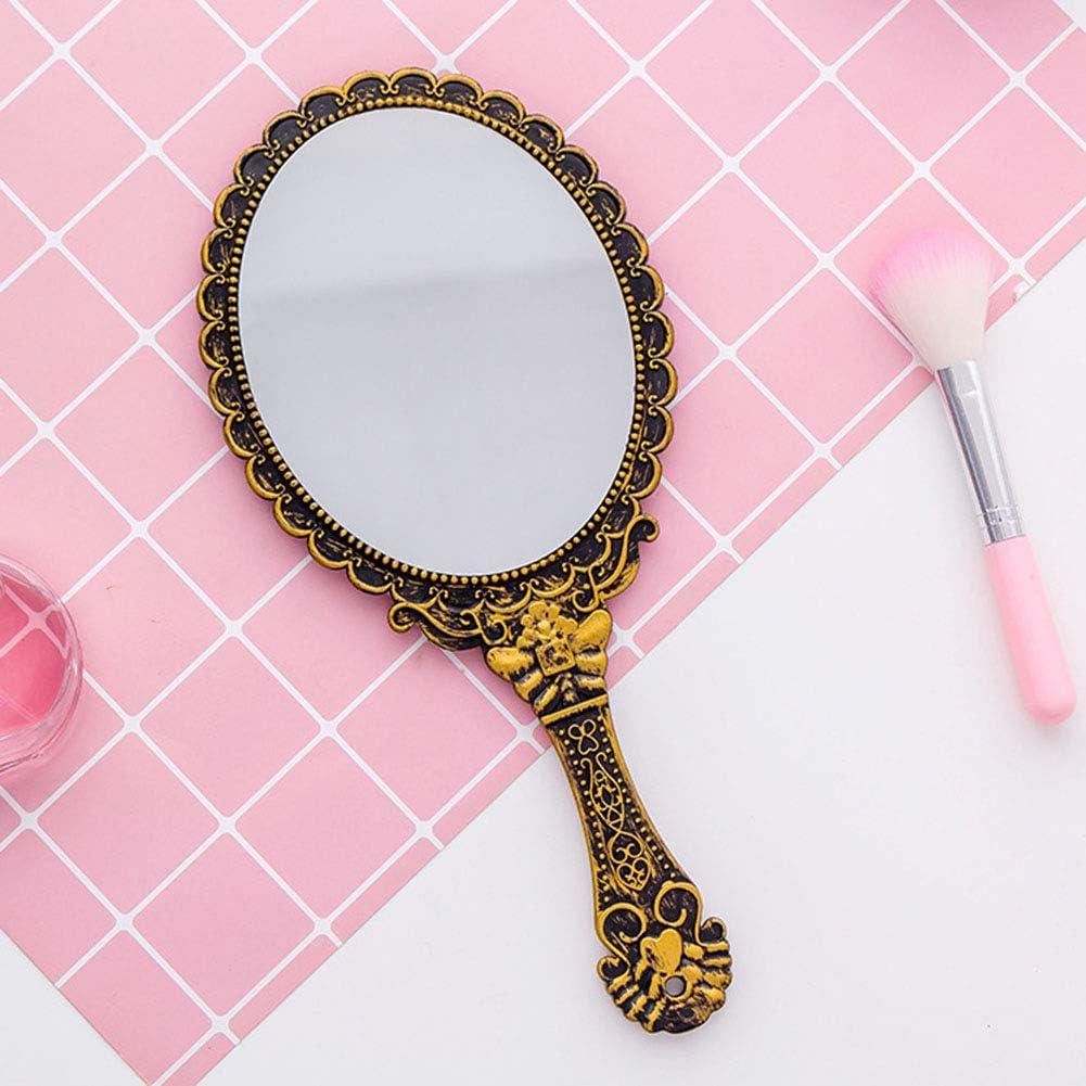 KABAKE Handheld Mirror, Hand Held Mirror with Handle, Small Travel Packet  Compact Mirrors, Vintage Decorative Makeup