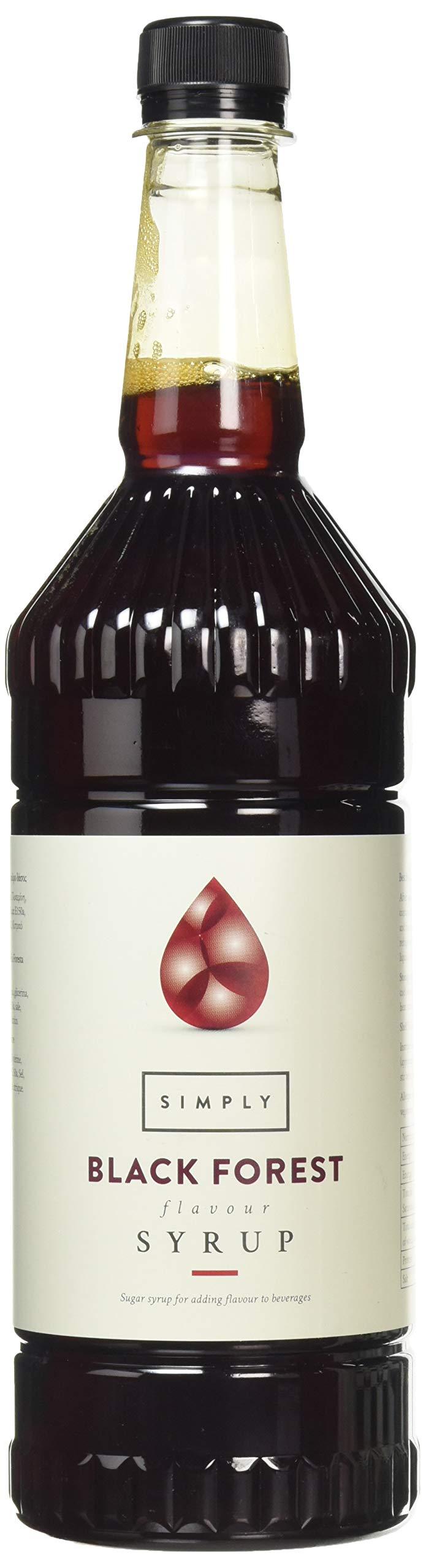 Simply Black Forest Syrup Vegan & Nut Free Flavoured Syrup for Coffee