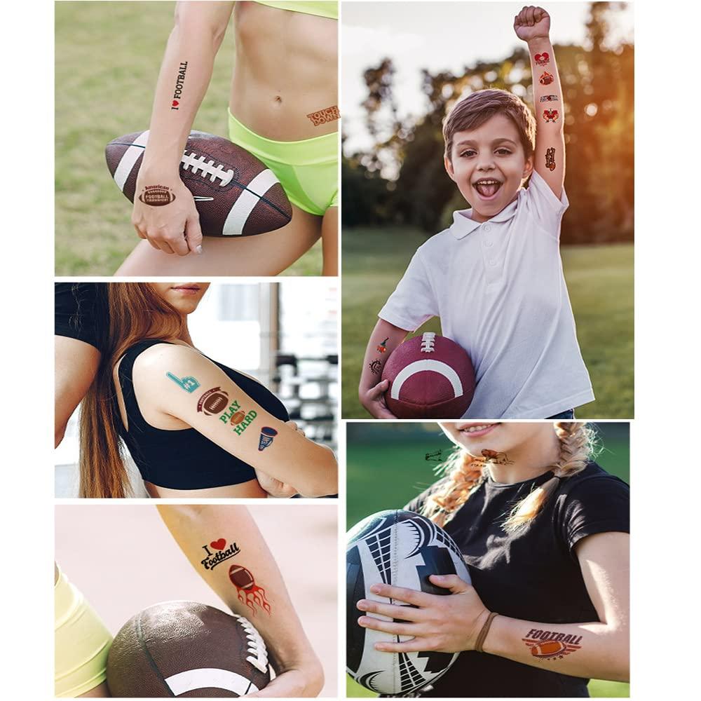 COOLI Football Game Face Temporary Tattoos Sticker 20Sheets Football