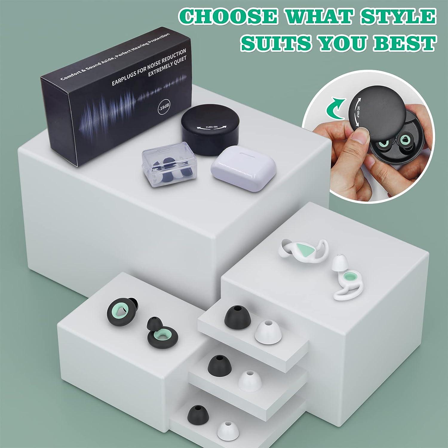 Ear Plugs Noise Cancelling Soft Silicone Ear Plugs For Sleep, 2Pair Earplugs Sou