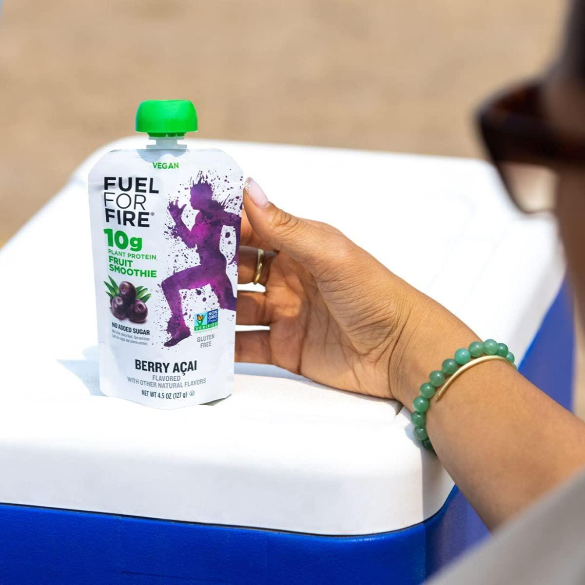 Fuel For Fire VEGAN Fruit & Vegan Protein Smoothie Variety (9 Pack