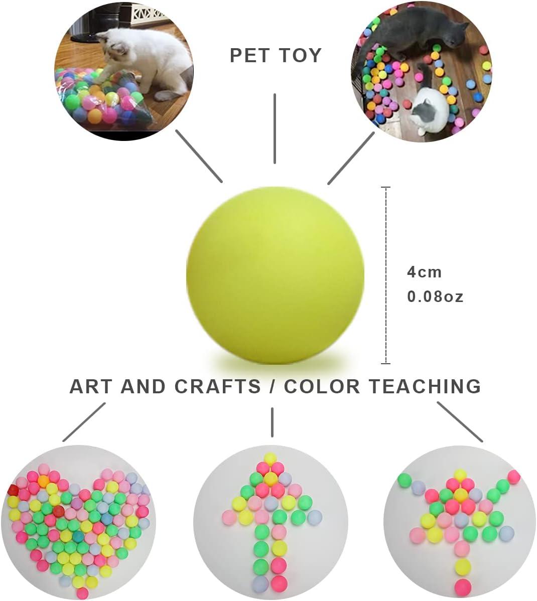 Colored Ping Pong Balls Bulk, 40Mm Table Tennis Balls for DIY Games, Arts  and Cr