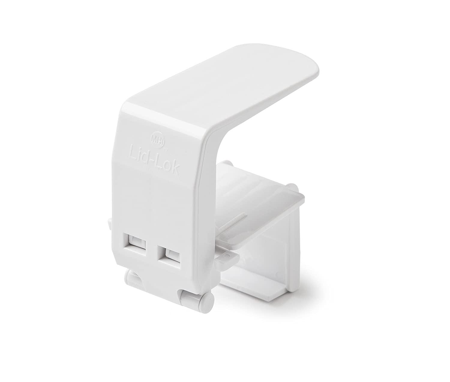 Mommy's Helper LidLok Toilet Seat Safety Latch, White, 1Pack PACK OF