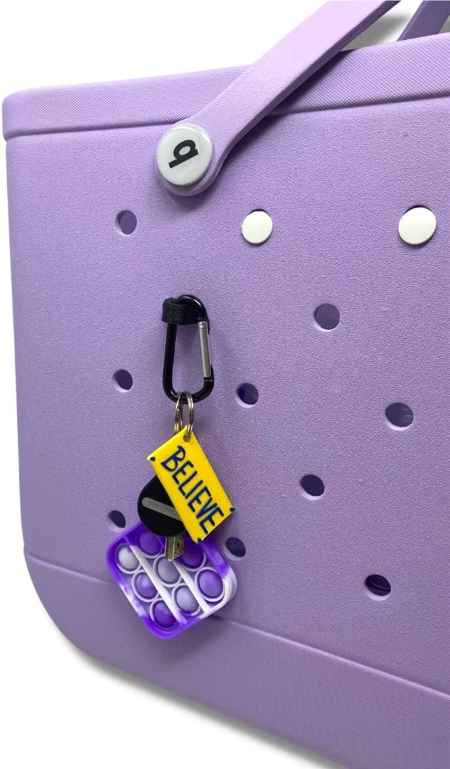 BOGLETS - Bogg Bag Carabiner Keys Holder Charm Accessory - Secure &  Organize Your Keys or Other Valuables in Your Bogg Bag Black