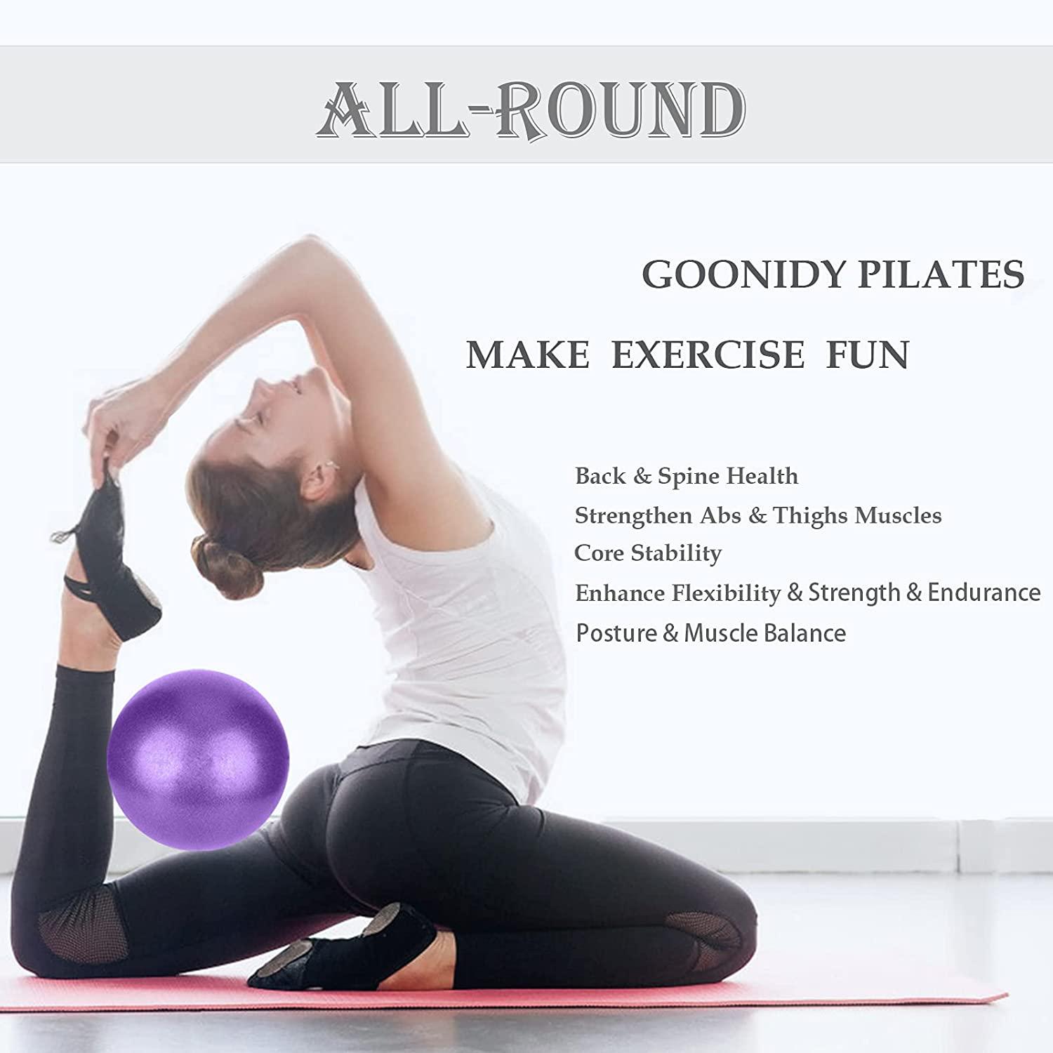 Small Pilates Ball Therapy Ball Mini Workout Ball Core Ball 9
