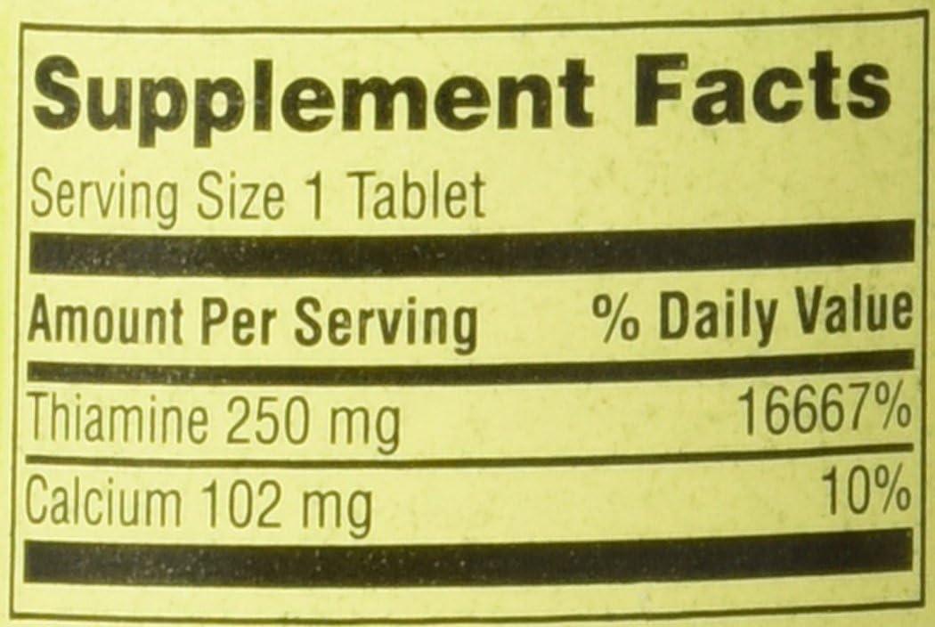 Spring Valley Natural Metabolism Support B1 100 Tablets Boost Energy