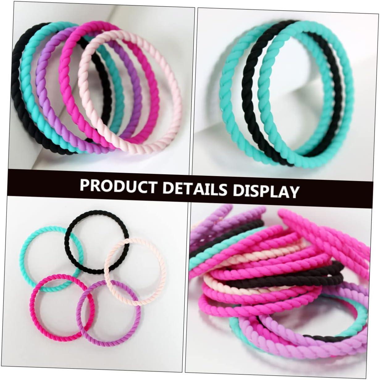 12MM Wide Pink Silica Gel Silicone Stretch Snap Jewelry Bracelet for K –  Lilleau Fashion Boutique