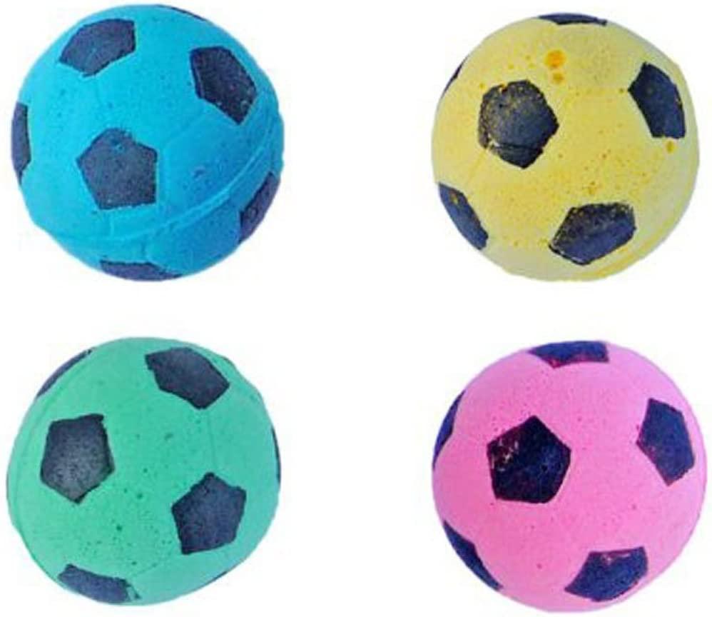 PETFAVORITES Foam Soccer Balls Cat Toys 12 Pack Interactive Toy Set
