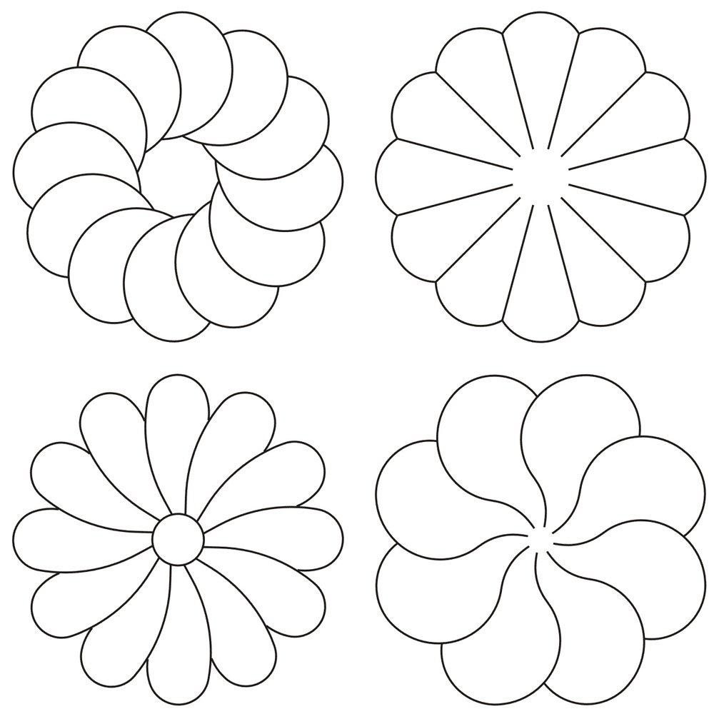 Quilting Creations Stencil Set Four 5 Motifs for Creative Quilting