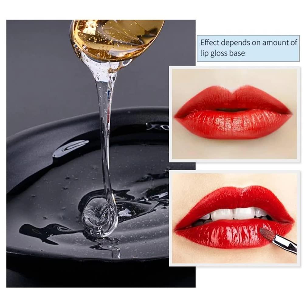 Eakroo 2pcs Moisturize Lip Gloss Base Oil Material Makeup Primers, Non-Stick Lipstick Primer for DIY Handmade Lip Balms Lip Gloss -100g (2Pack 100ml)