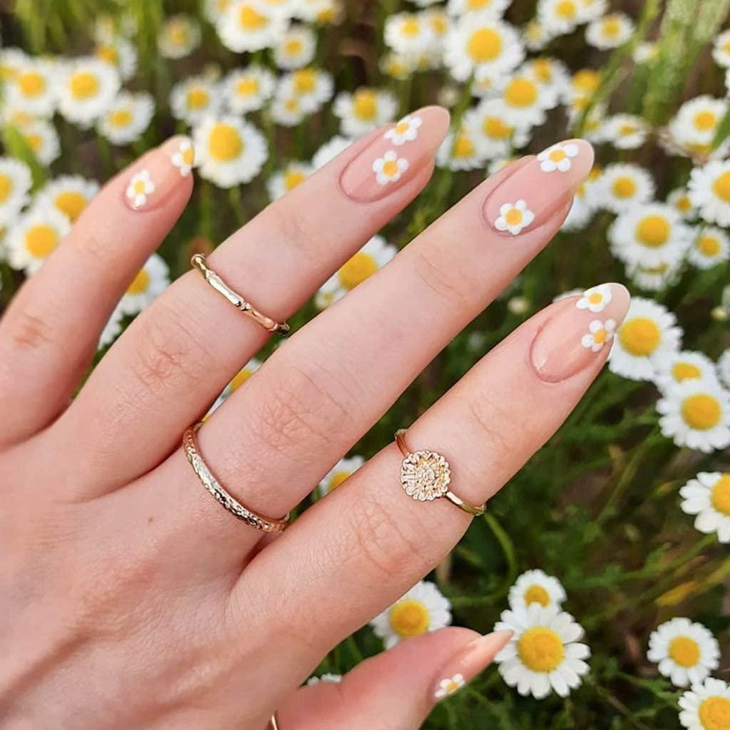 40 Cute Acrylic Nails To Wear This Spring : Pink and Yellow Nail Art I Take  You | Wedding Readings | Wedding Ideas | Wedding Dresses | Wedding Theme