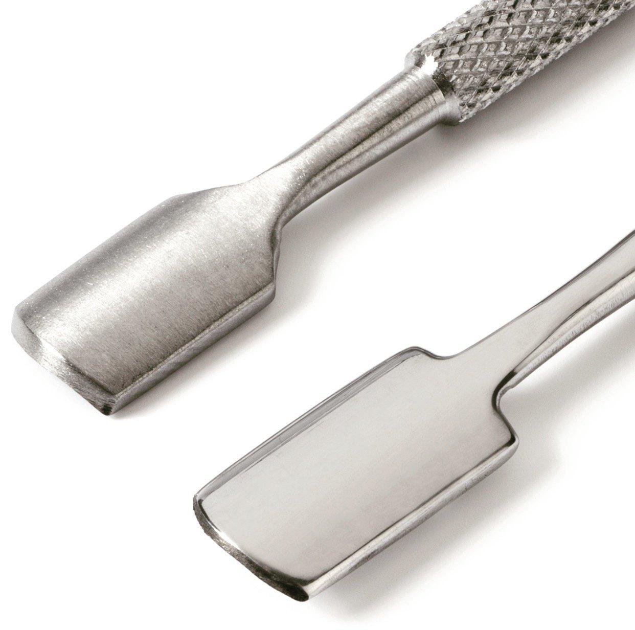 Best Cuticle Pusher and Spoon Nail Cleaner Set Professional Stainless