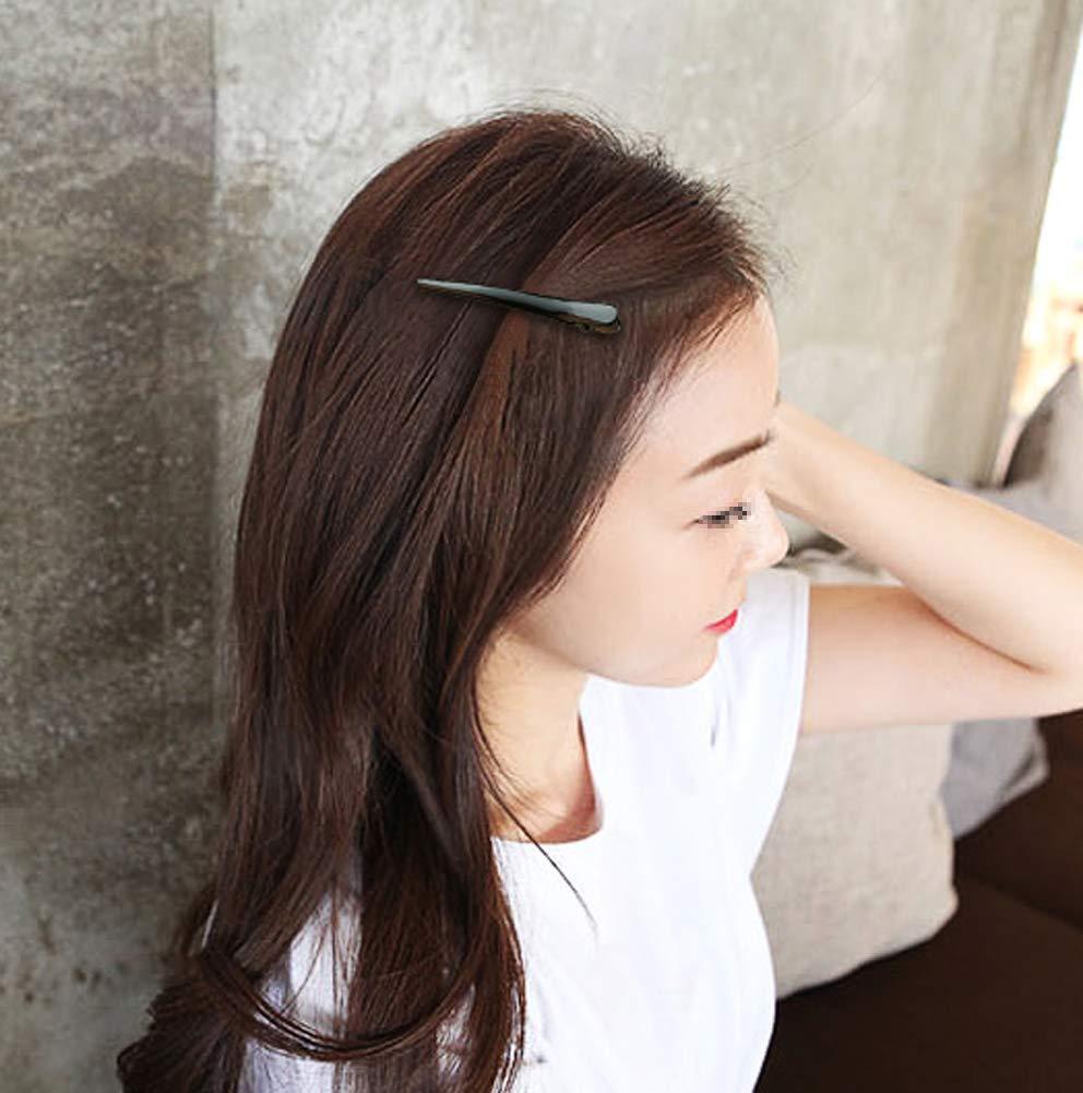 12Pcs Black Plastic Hair Styling Clips Duckbill Clips Alligator Clips