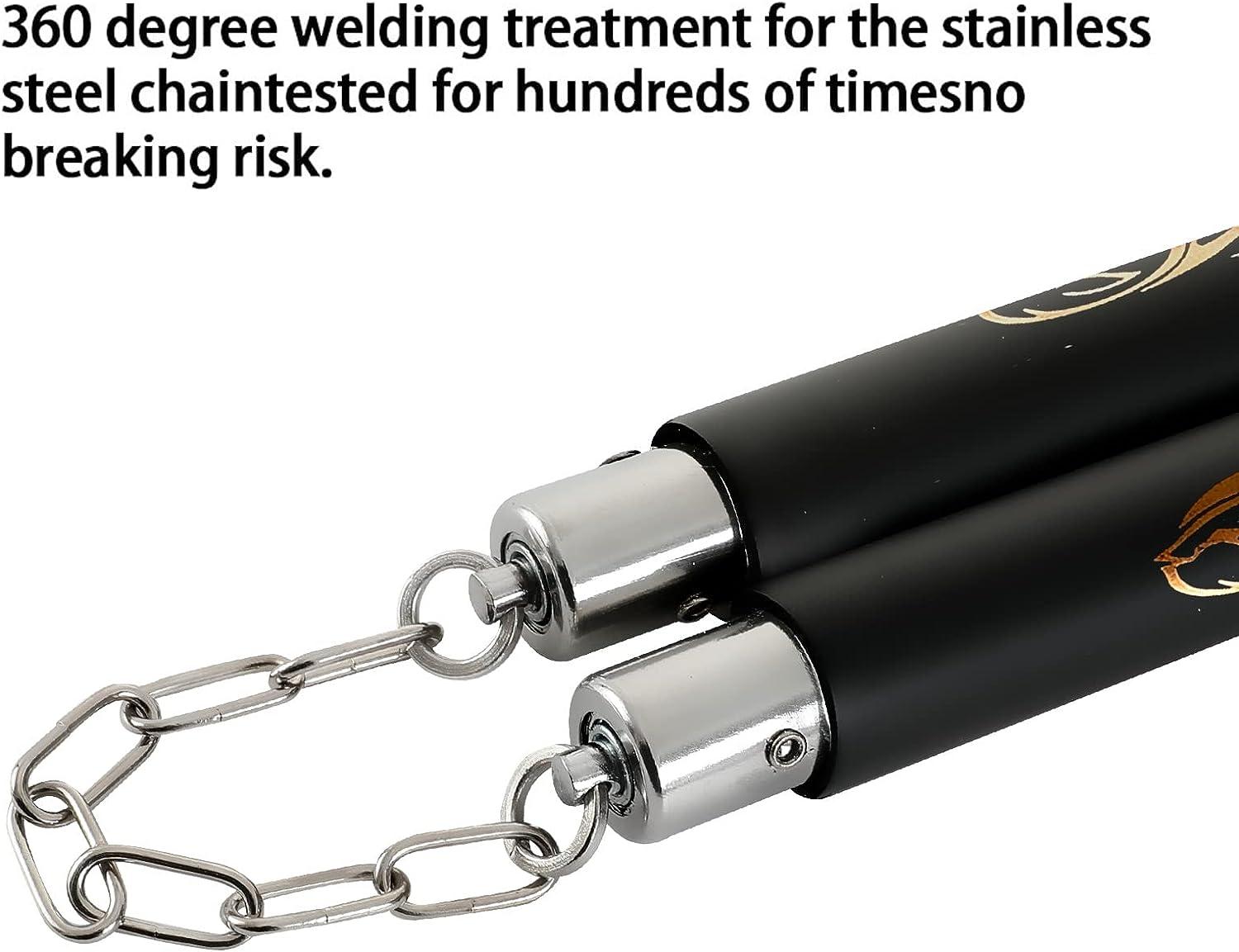 TOPOINT Nunchuck, 2 Pairs Safe Foam Rubber Training Nunchucks/Nunchakus