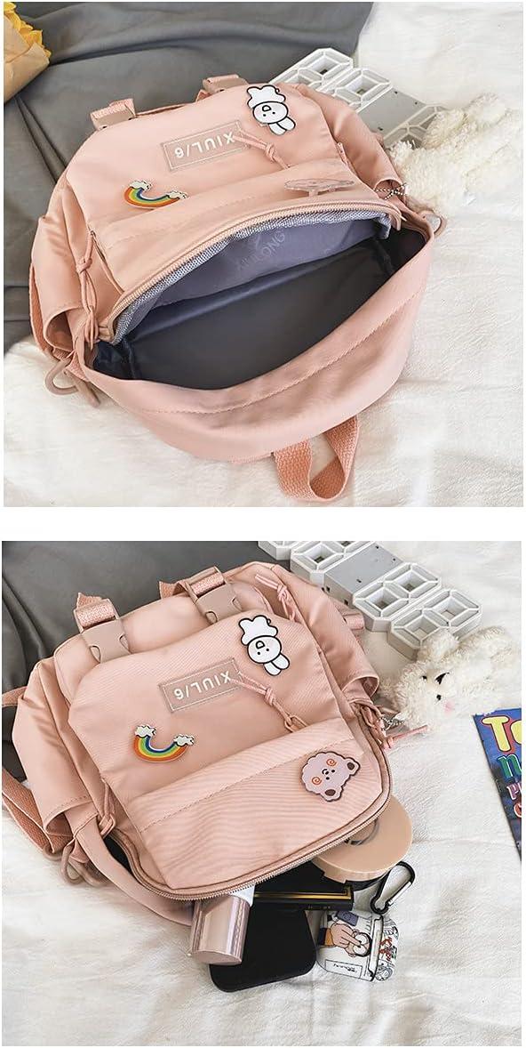Cute Mini Backpacks with Accessories Aesthetic Mini Backpack for