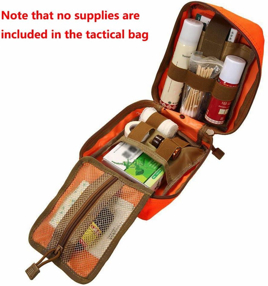 Tactical MOLLE Rip-Away EMT Medical First Aid IFAK Lifesaving Pouch Outdoor  Medical Package Mountaineering/Climbing Rescue Tools Package Made of 600D  Waterproof Fabric Orange