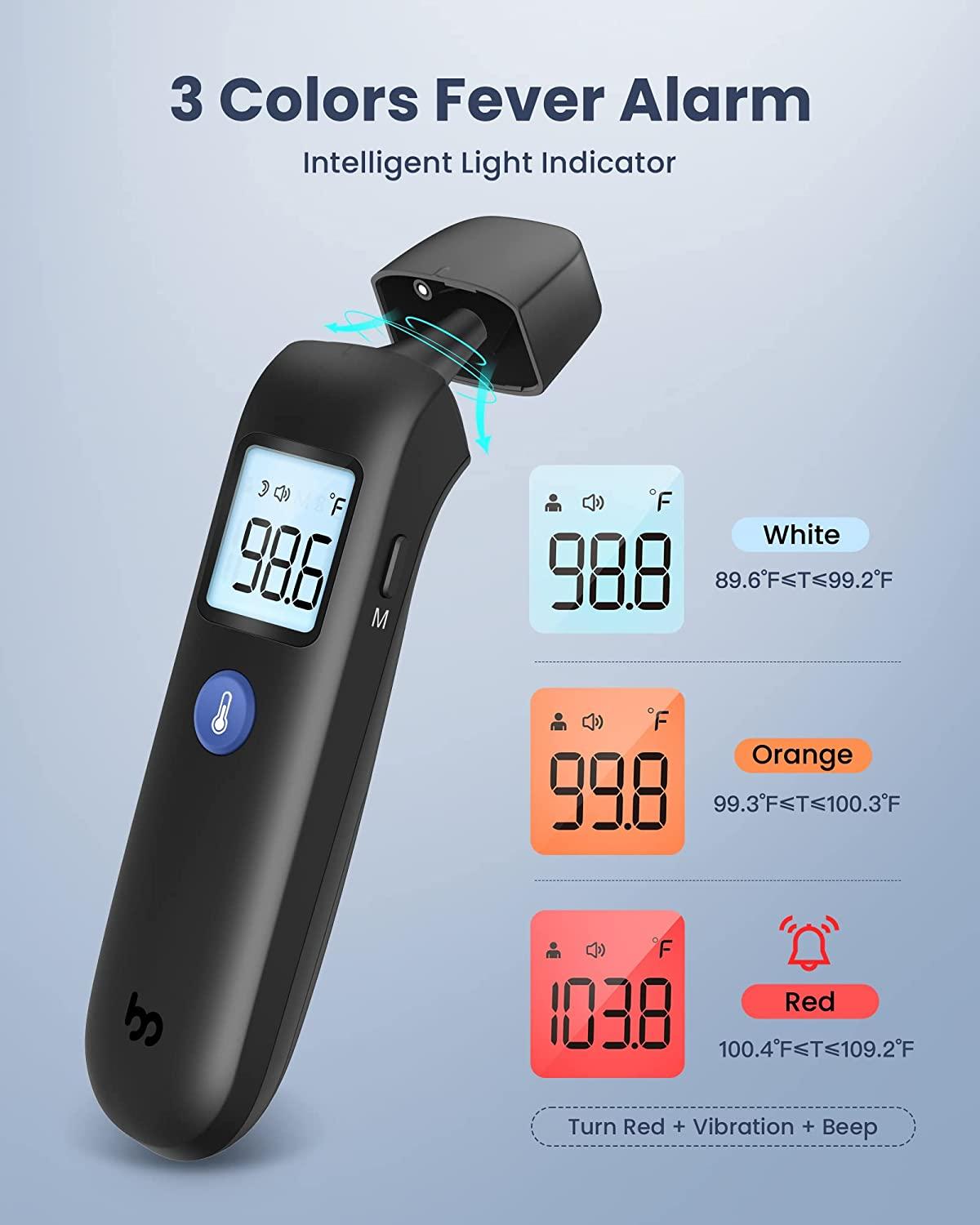 Digital Ear and Forehead Thermometer No Touch Infrared Temporal