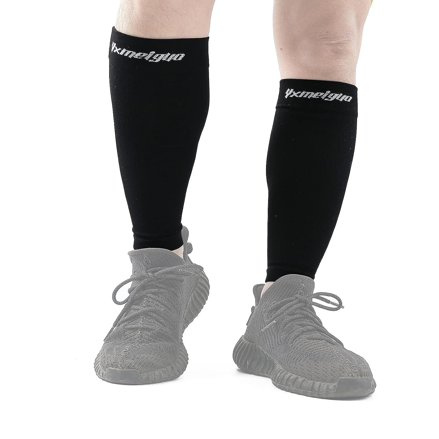 Lawor Socks For Men&Women Calf Compression Sleeve Leg Compression Socks For  Shin Splint, Calf Pain Relief Black Xl 
