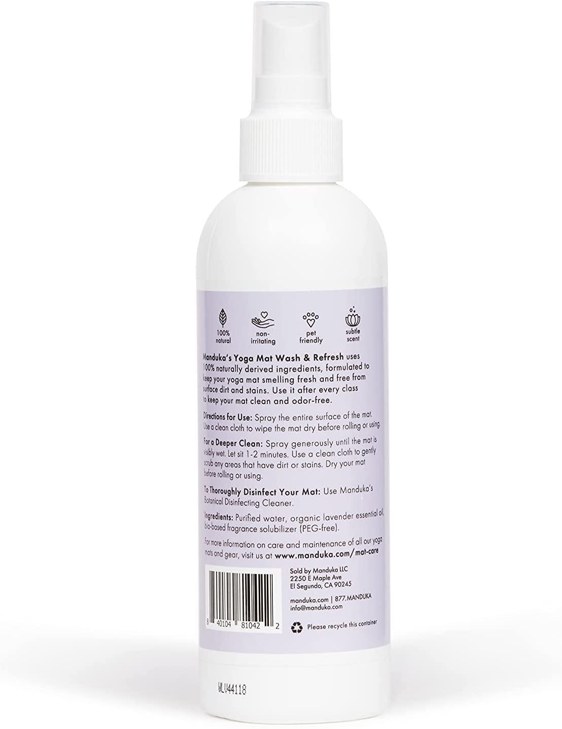 Manduka Yoga Natural Mat Wash and Refresh 100 Natural, Essential