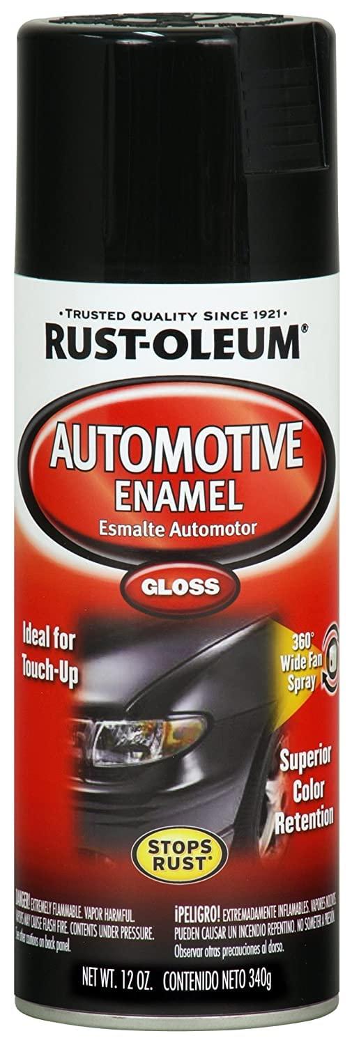 Rust-Oleum Available 252462 Automotive 12-Ounce Enamel Spray Paint Gloss  Black 12 Ounce 11 Fl