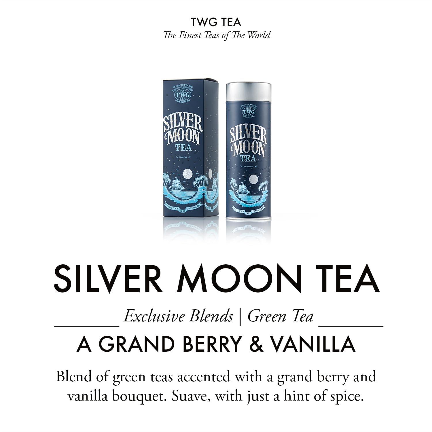 TWG Tea Silver Moon Green Tea with Strawberry 100g Haute Couture