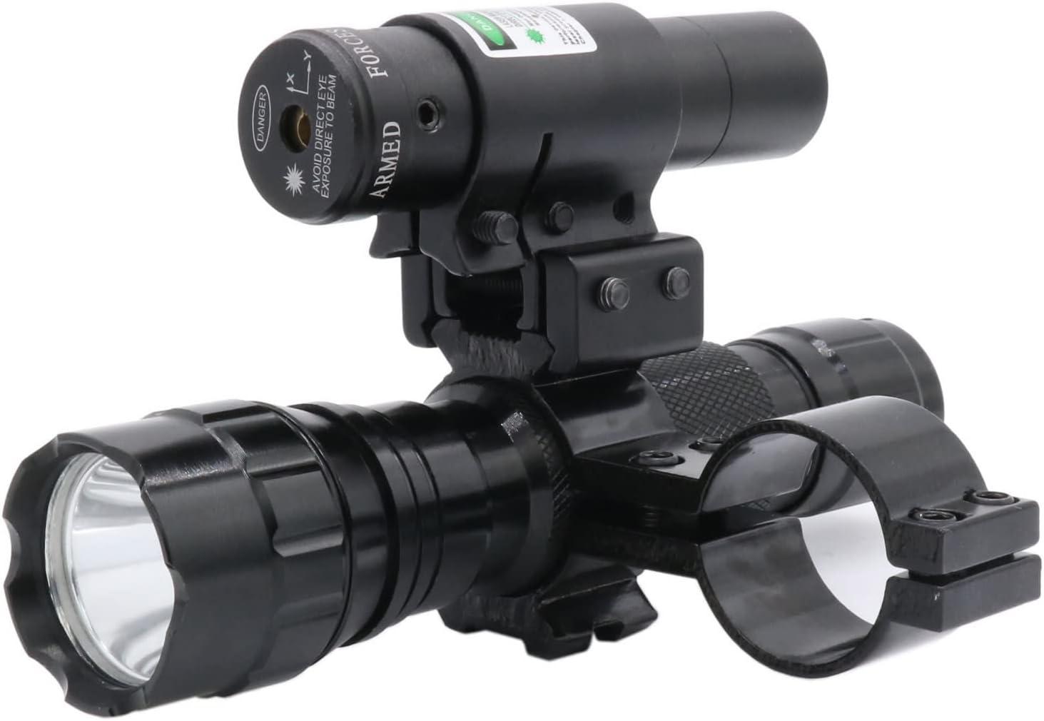 Higoo Green Laser Sight - Hunting Rifle Laser With Barrel Mount & Pressure Switch