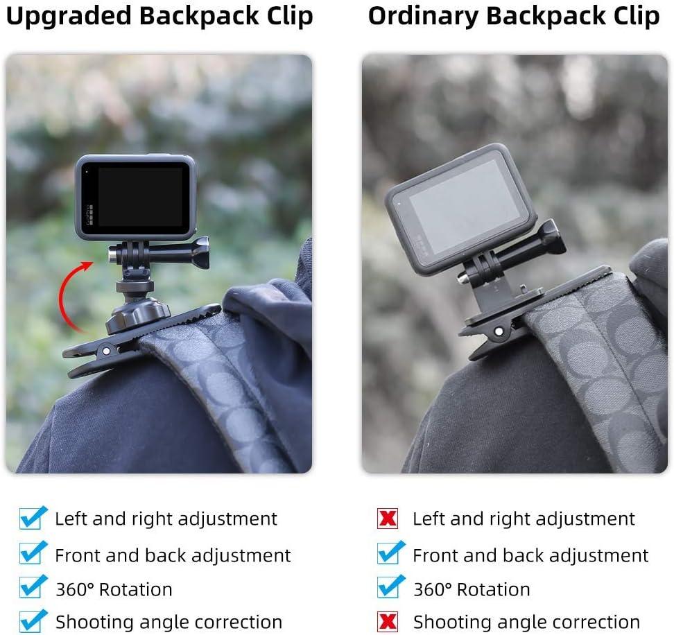 360 Degree Rotation Backpack Shoulder Strap Belt Mount for GoPro Hero 10 9  8 7 6