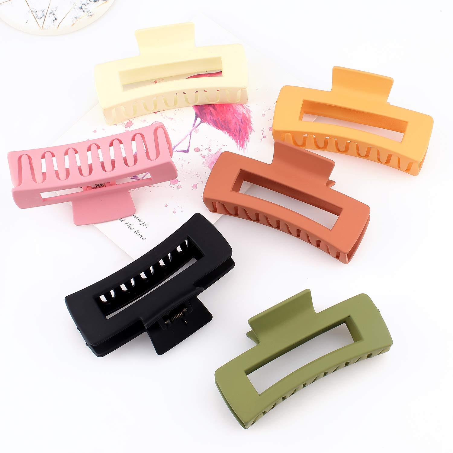 ACOUINT 6 Pack Hair Clips for Women, Large Hair Claw Clips for Thick